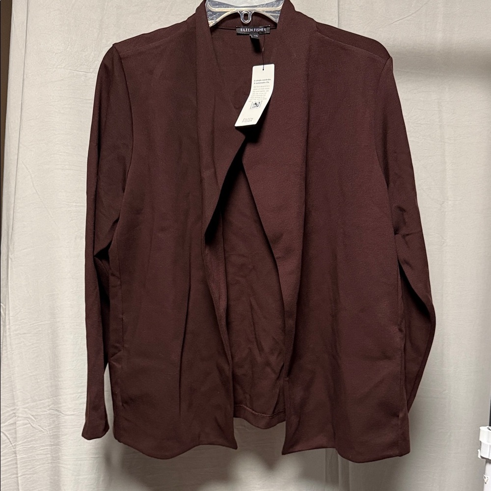 Eileen Fisher Burgundy Blazer